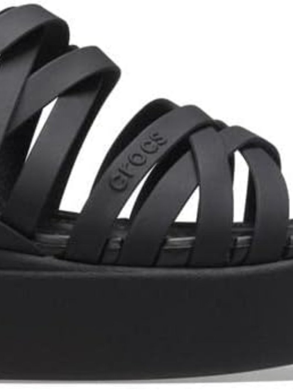 Crocs Brooklyn Woven Buckle Women's Low Strappy Wedge Sandal - Picture 7 of 7